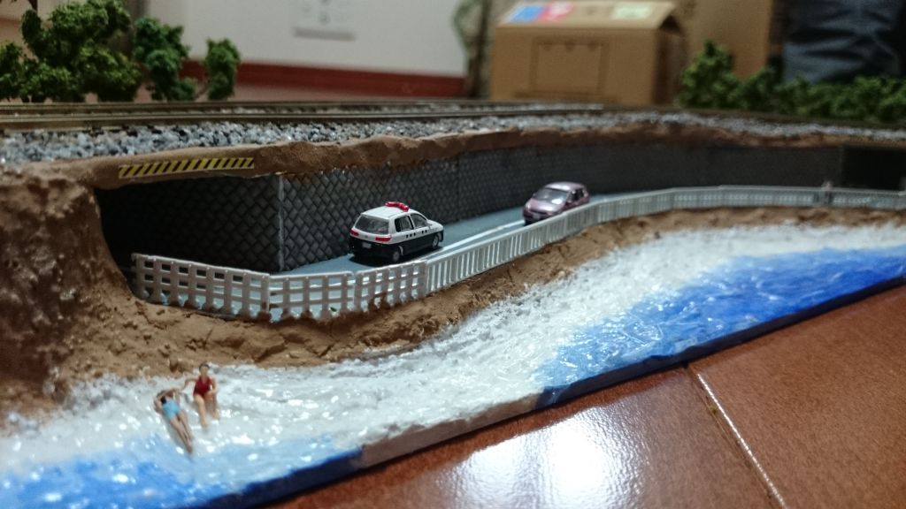ｎゲージジオラマ 海のある風景を作成しました 鉄道模型ブログ てつもの部屋