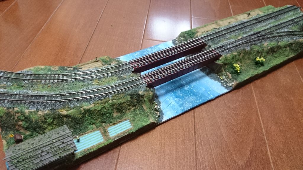 ｎゲージジオラマ 田んぼと畑のある風景完成しました 鉄道模型ブログ てつもの部屋