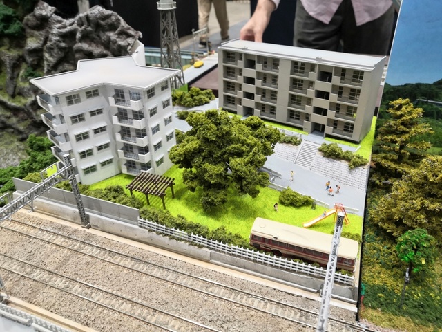 Nゲージ☆鉄道模型☆ジオコレに☆団地☆公団☆マンション☆アパート